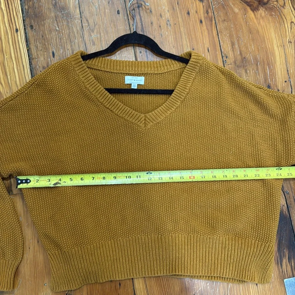 Lucky Brand women’s Knitted cropped v neck sweater size large - Picture 5 of 7